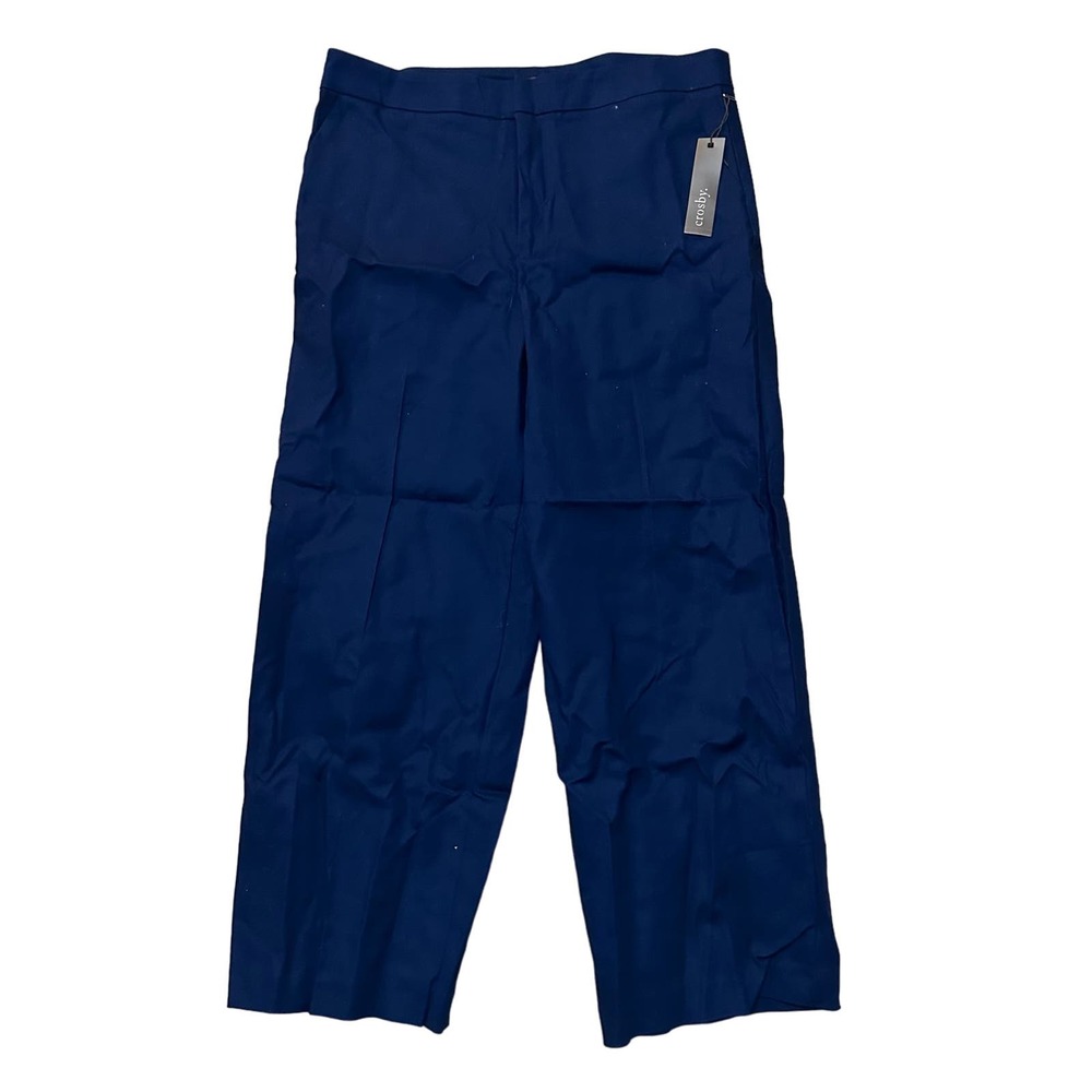 Crosby Franklin Cropped Pant in Navy Size 10 NEW WITH TAGS